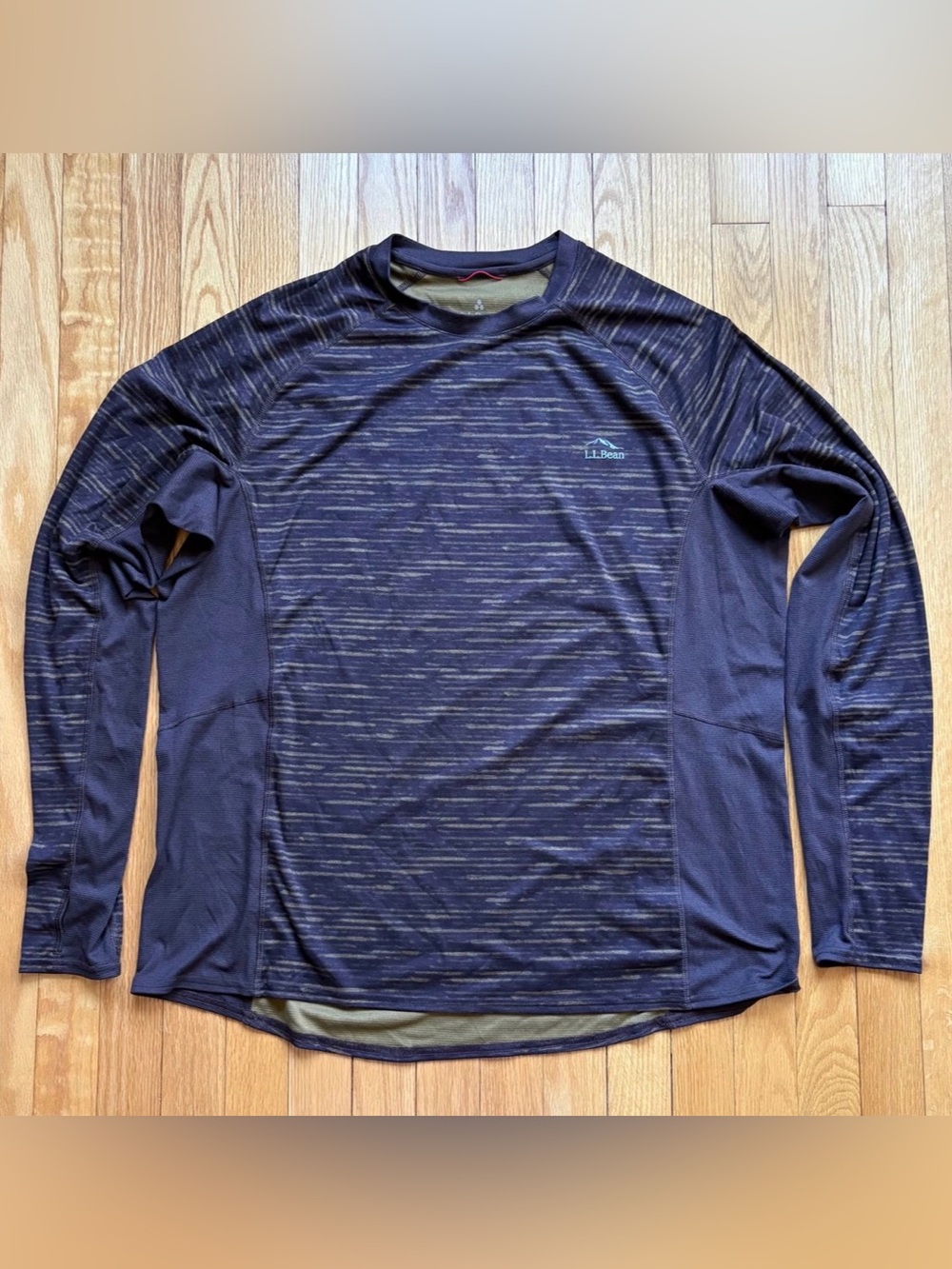 L.L. Bean Men’s Midweight Long Sleeve Baselayer Shirt 2XL XXL Brown Tan